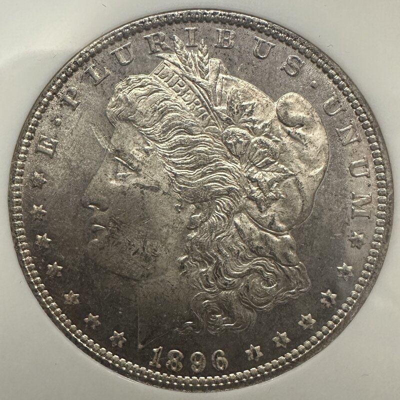 1896 モルガン銀貨 MS63 DPL