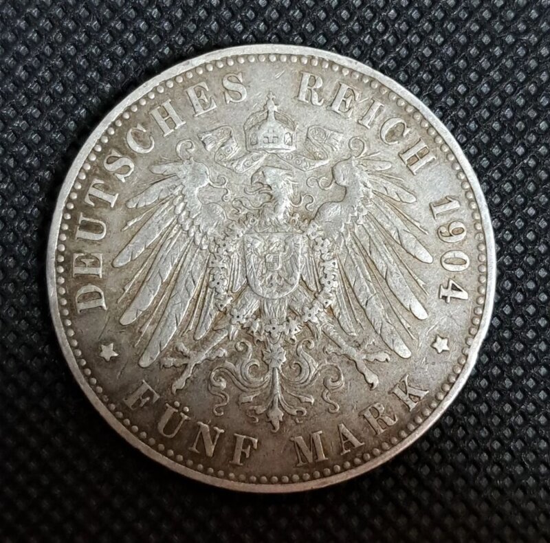 ドイツ帝国　5マルク銀貨