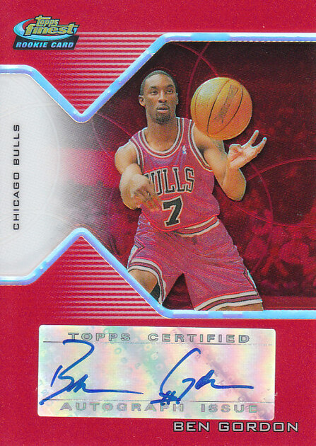 BG】2004-05 Topps Finest RC Autographs Red Refractor 174 Ben