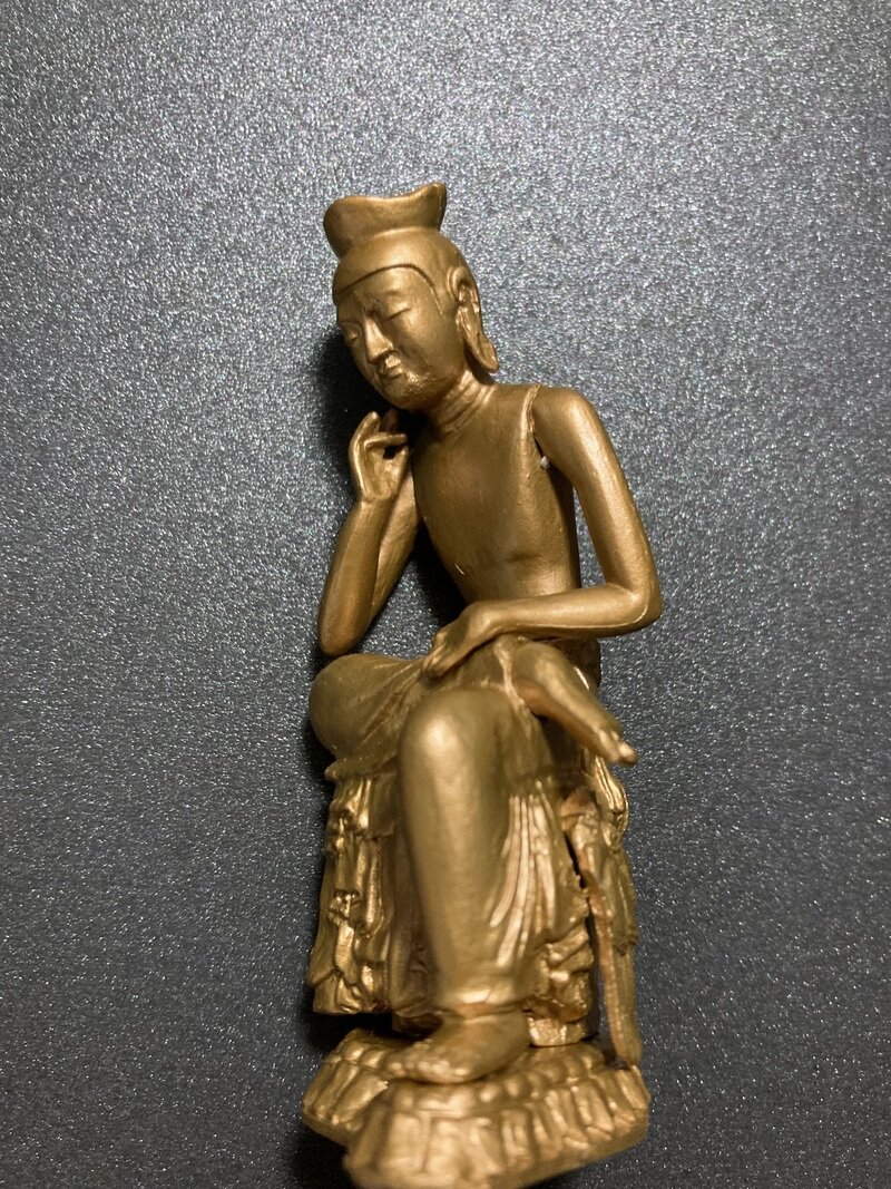 仏像コレクション　弥勒菩薩半跏像（金色タイプ）