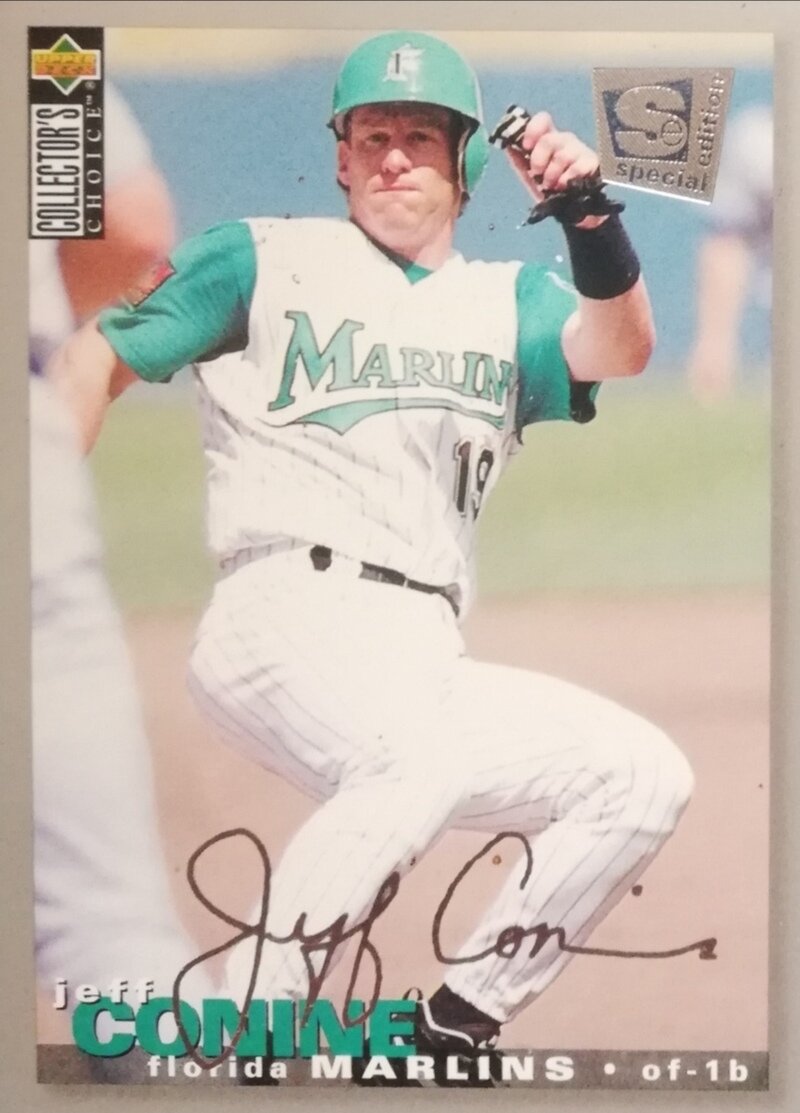 1995 Upper Deck Collector's Choice #134 Jeff Conine Silver Signature
