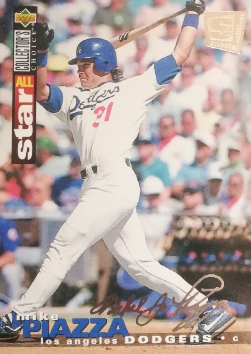 1995Upper Deck Collector's Choice #90 Mike Piazza Silver Signature