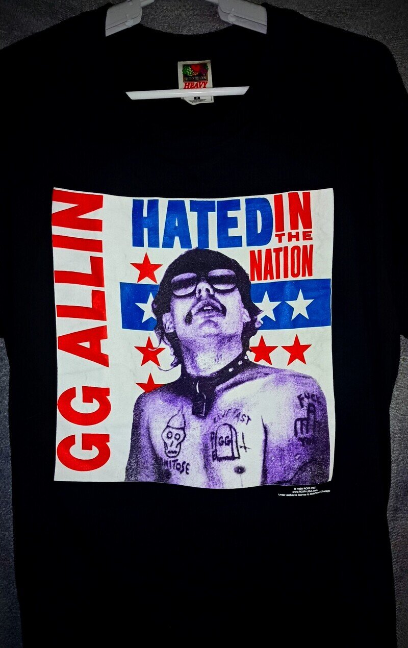 GG Allin Ｔシャツ⑪『Hated In The Nation』