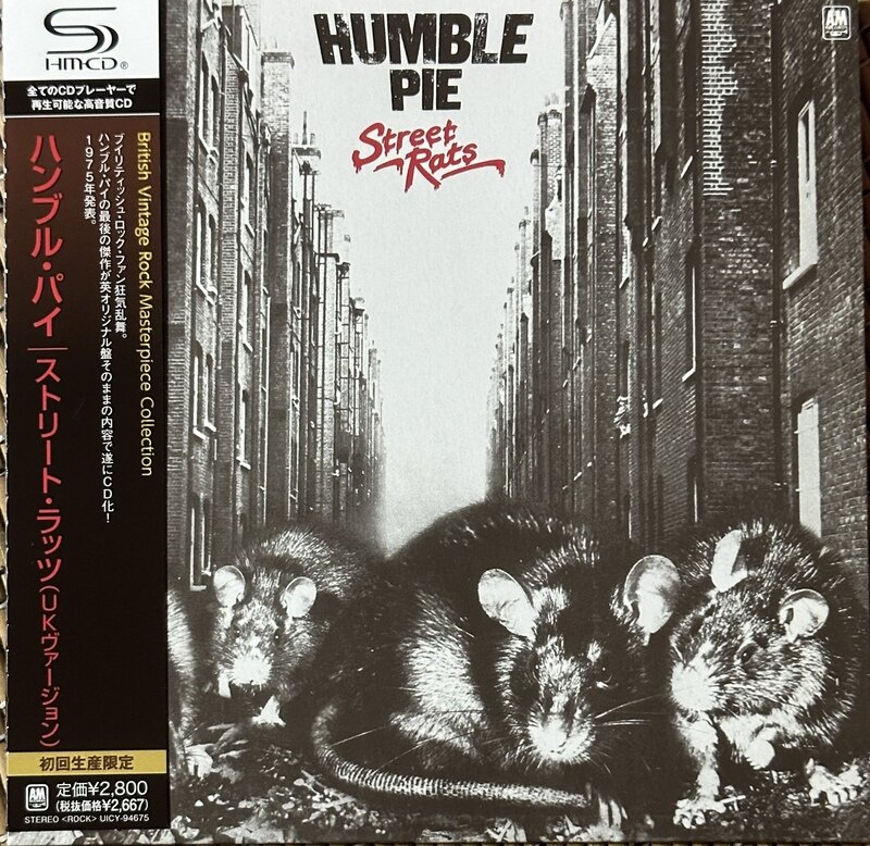 HUMBLE PIE / STREET RATS (UK Virgion) / 紙ジャケSHM-CD