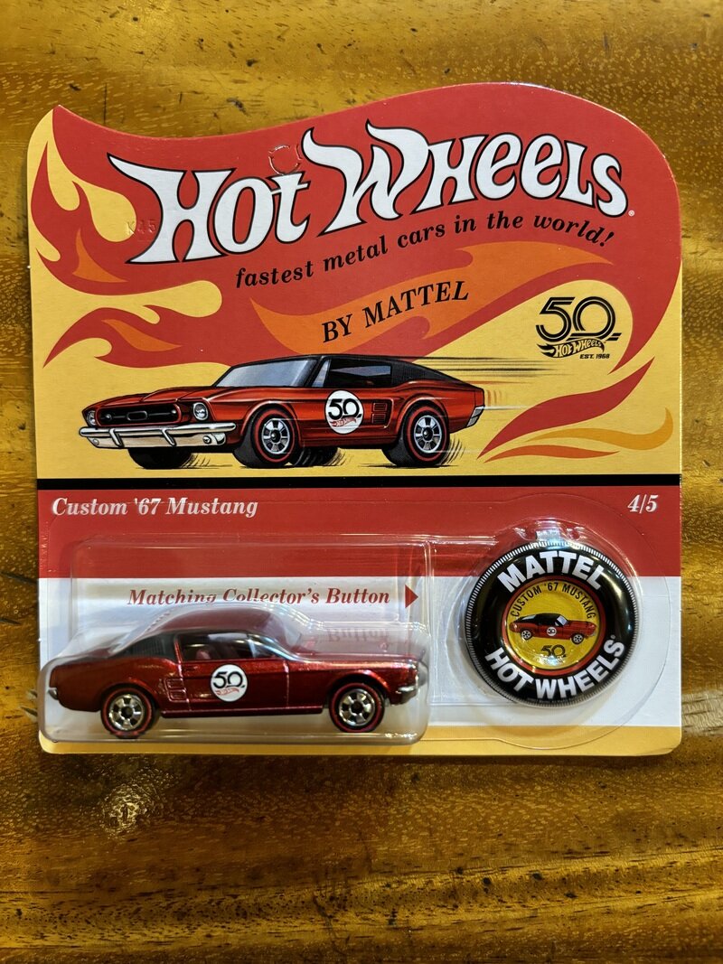 hotwheels 50周年記念 custom ’67 Mustang