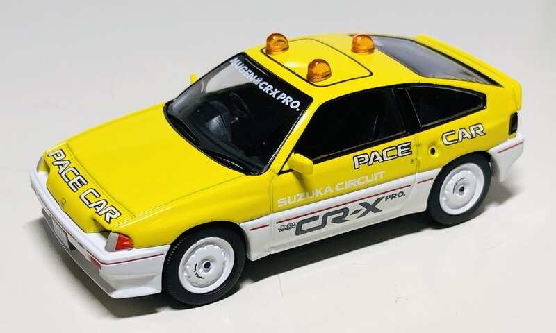 Tomica Limited Vintage Neo LV-N318b ホンダ バラードスポーツCR-X  MUGEN CR-X PRO  鈴鹿サーキット ペースカー（黄／白）
