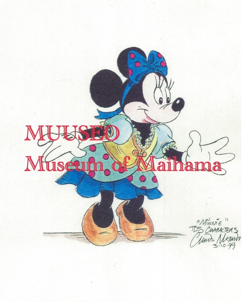 1999年3月10日 東京ディズニーシー キャラクターコスチュームデザイン案 - ミニー by Christopher Merritt