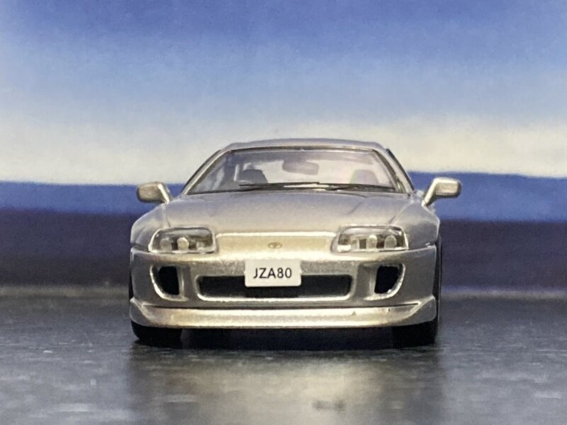 Fuji 1/64 トヨタ スープラ Supra RZ ４代目 Mk4 A80 (JZA80) Bomex V1 modified Silver