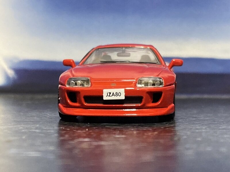 Fuji 1/64 トヨタ スープラ Supra RZ ４代目 Mk4 A80 (JZA80) Bomex V1 modified Red