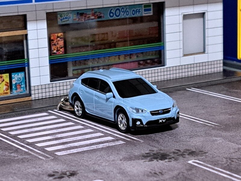 SUBARU NEW XV LEDライトキーホルダー(水色)