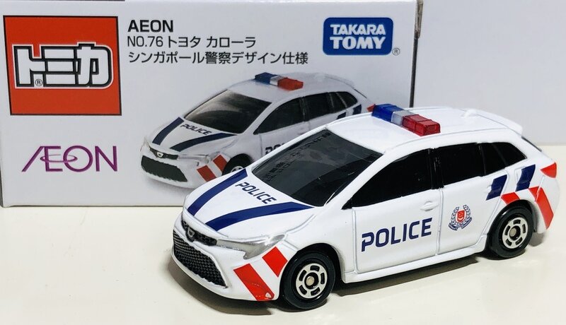 トミカ No.24-10 トヨタ カローラ ツーリング AEON No.76 シンガポール警察デザイン仕様