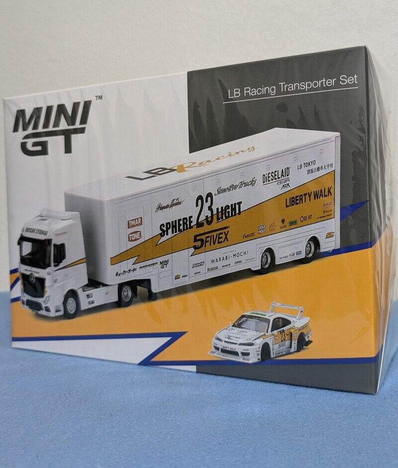 MINI GT LB Racing Transporter Set