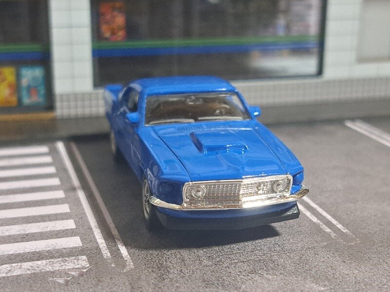 Welly '69 Ford Mustang Boss(Blue)