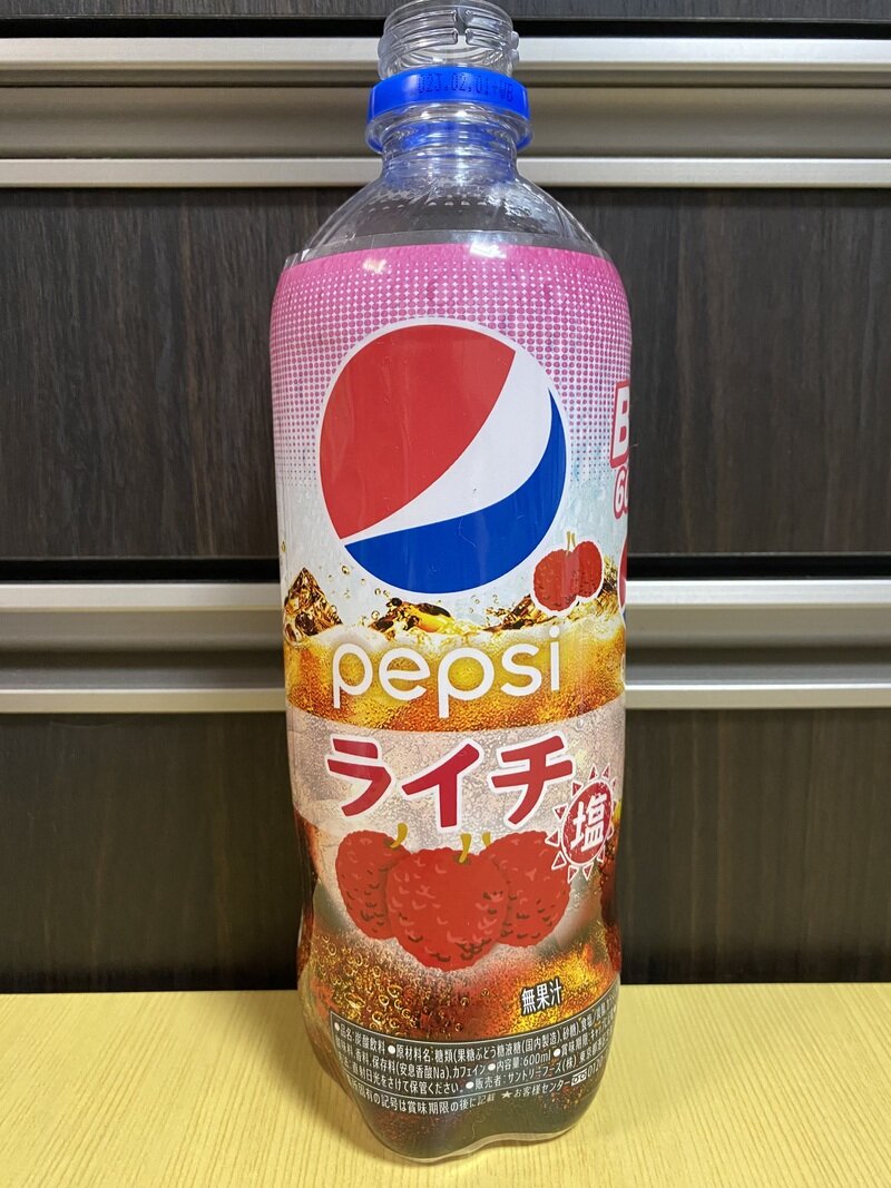 サントリー ペプシ ライチ塩入り PET600ml 2022/08/02新発売【イオングループ限定】