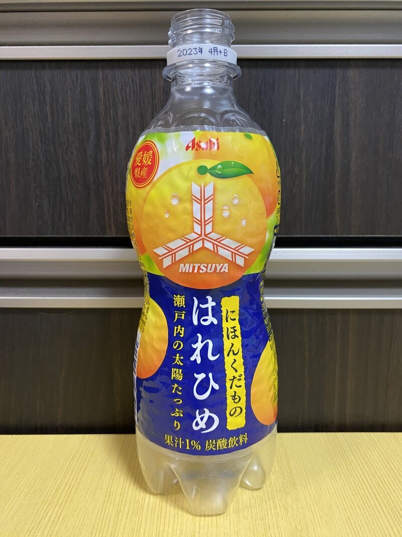 アサヒ飲料 三ツ矢にほんくだもの 愛媛県産はれひめ PET460ml 2022/10/25新発売