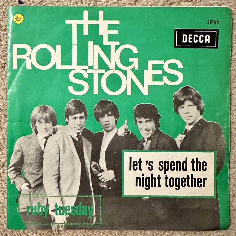 THE ROLLING STONES / LET'S SPEND THE NIGHT TOGETER/RUBY TUESDAY (Belgium)