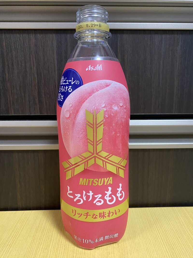 アサヒ飲料　「三ツ矢」 とろけるもも PET500ml　2020/01/07発売