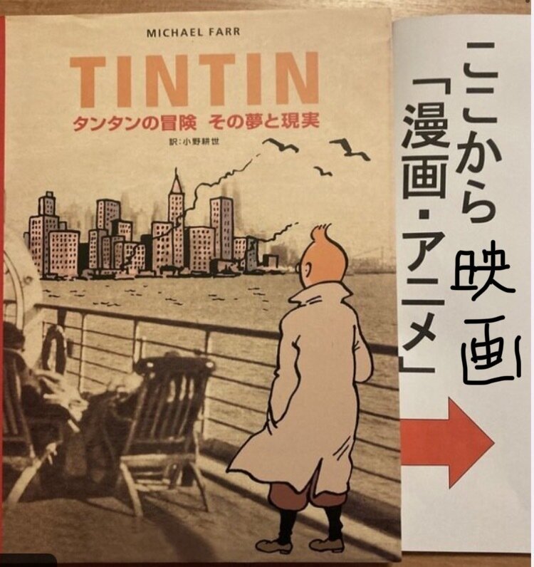 「TINTIN タンタンの冒険 …その夢と現実世界の物語」（サンライズ社／マイクル・ファー 著　小野耕世 訳）