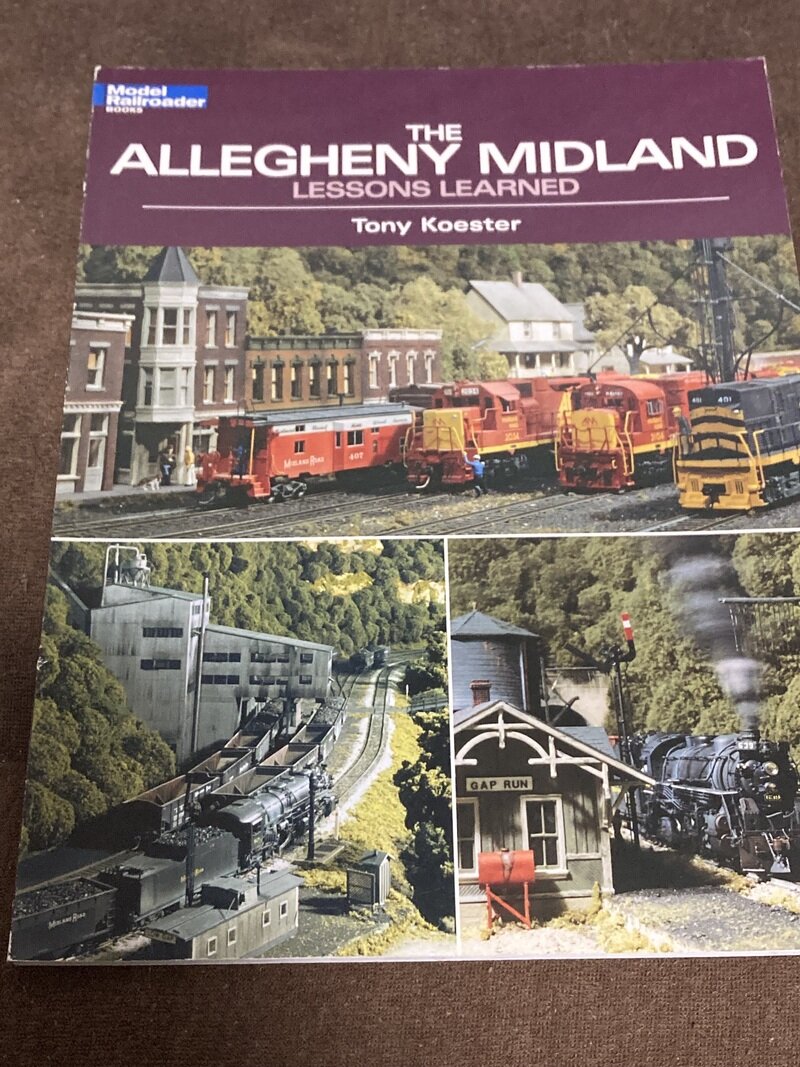 「アレゲニー・ミッドランド鉄道  ALLEGENY MIDLAND」（Model Railroader社／Tony Koester著）