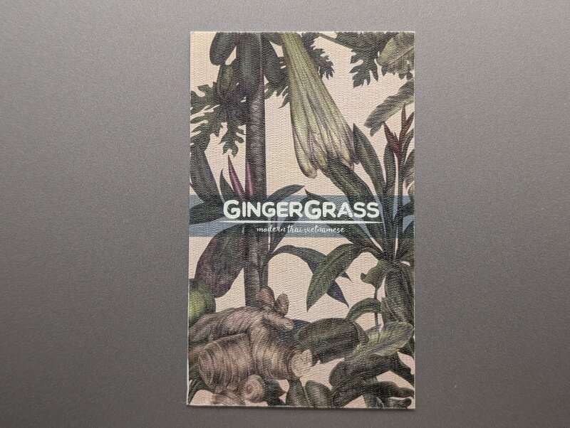 GINGER GRASS　modern thai vietnamese