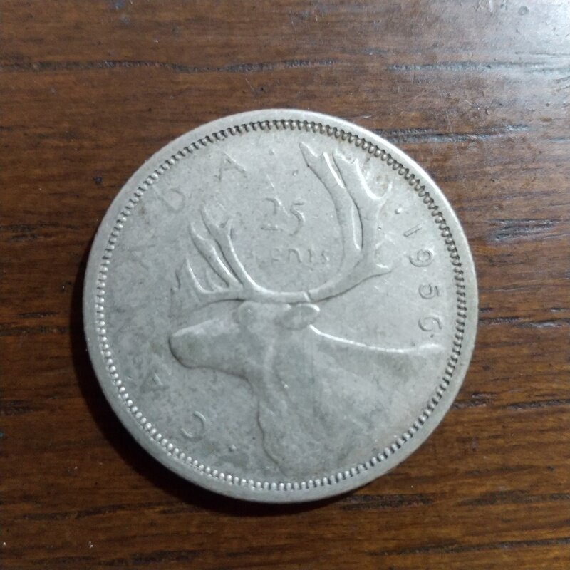 カナダ 25セント銀貨