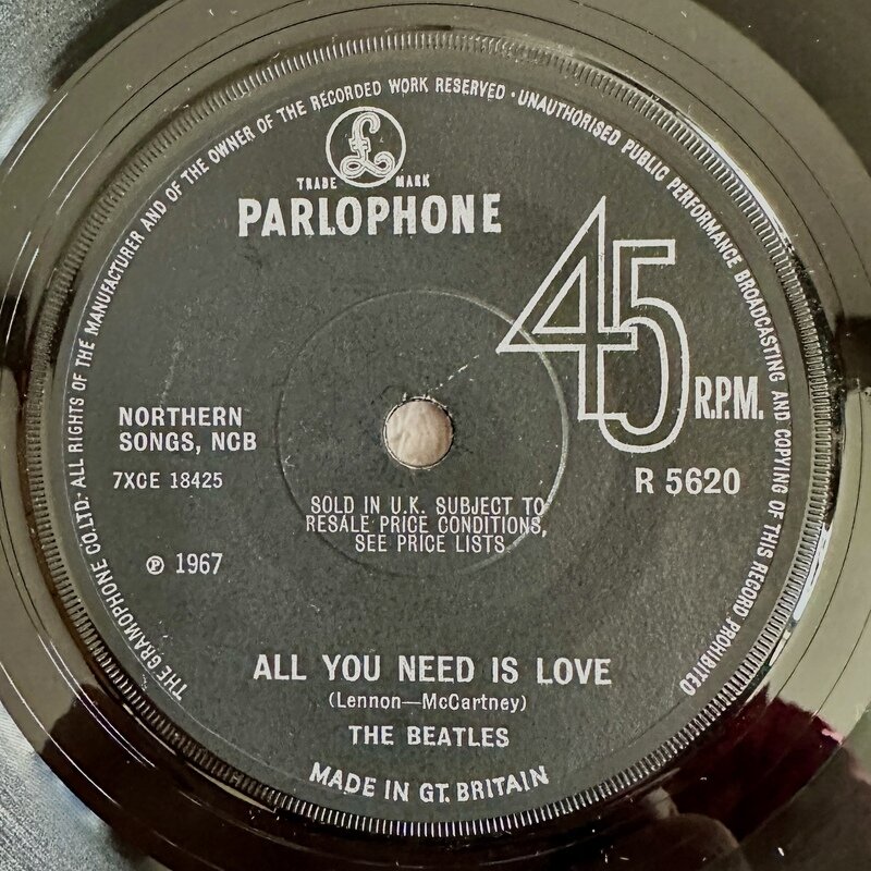 THE BEATLES / ALL YOU NEED IS LOVE / BABY, YOU'RE RICH MAN