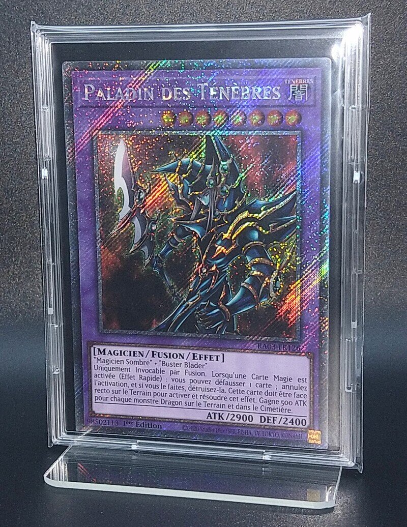 〈フランス版〉「PALADIN DES TÉNÈBRES」 RA03-FR126　プラチナムシークレットレア