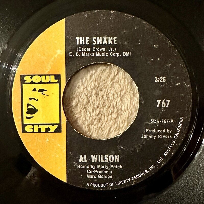 AL WILSON / THE SNAKE / GETTING READY FOR TOMORROW