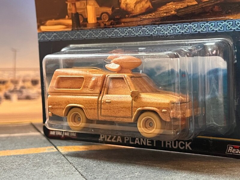Hotwheels Pizza planet truck (Wood textured) from Brave
