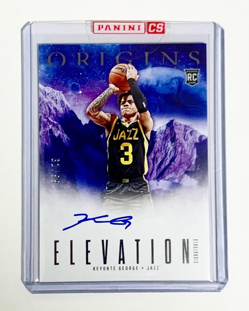 2023-24 Panini Origins Basketball Elevation Signatures 40 Keyonte George ,Utah Jazz #/99