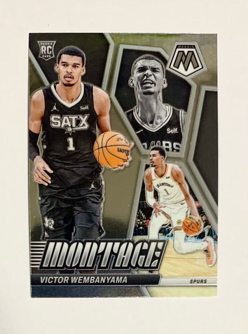 2023-24 Panini Mosaic Basketball Montage 7 Victor Wembanyama - San Antonio Spurs