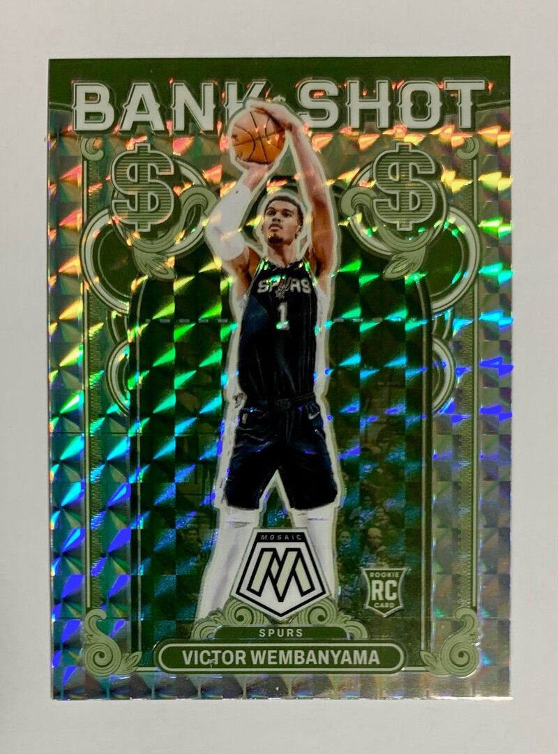 2023-24 Panini Mosaic Basketball Bank Shot Base Mosaic 17 Victor Wembanyama - San Antonio Spurs