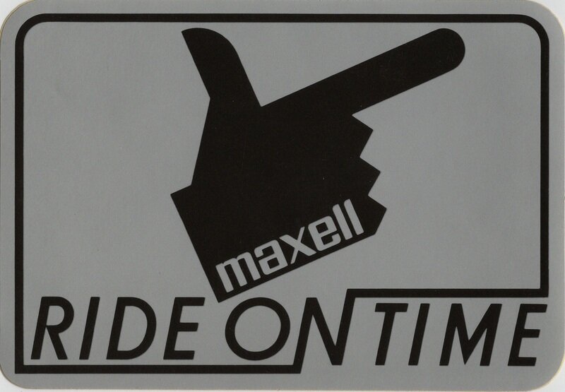 maxell RIDE ON TIMEステッカーシール