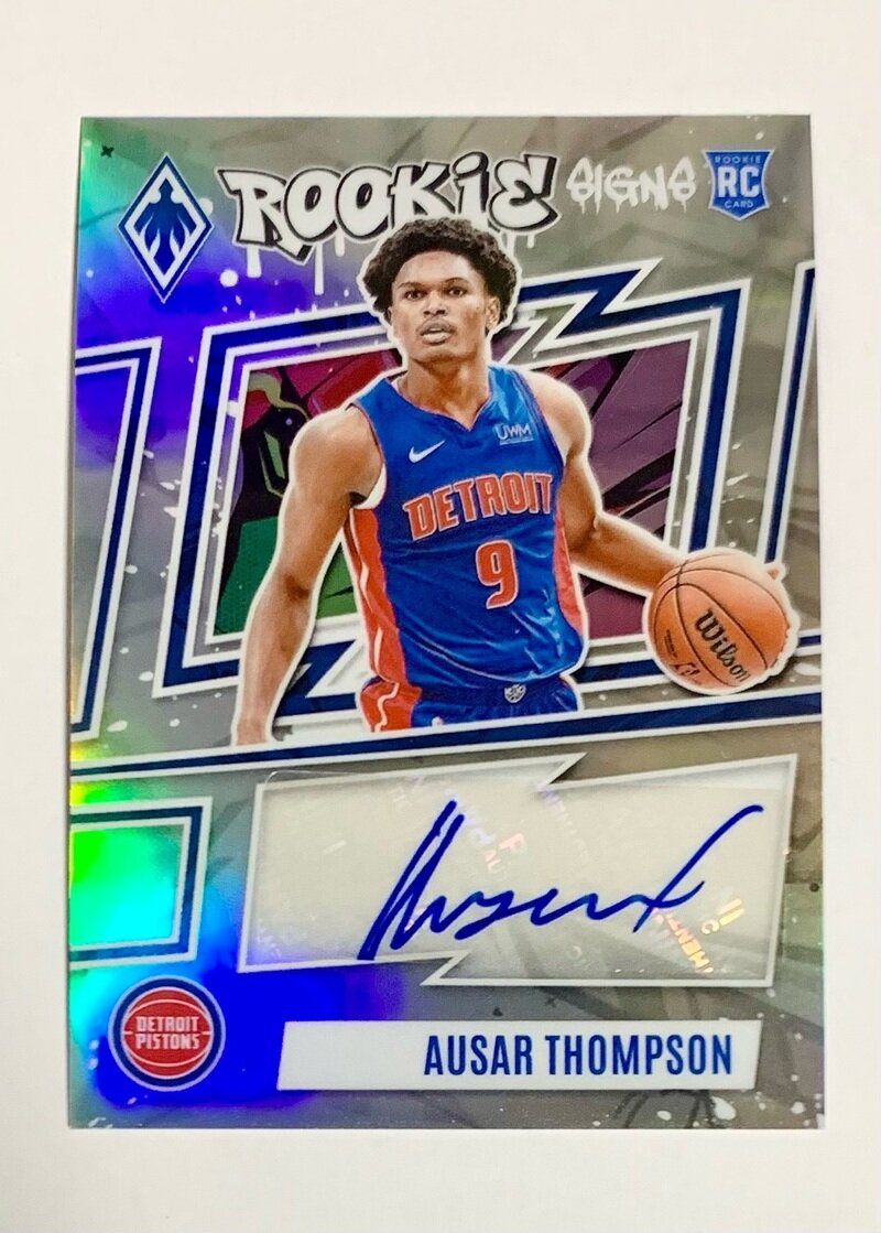 2023-24 Panini Phoenix Basketball Rookie Signs 1 Ausar Thompson - Detroit Pistons /99