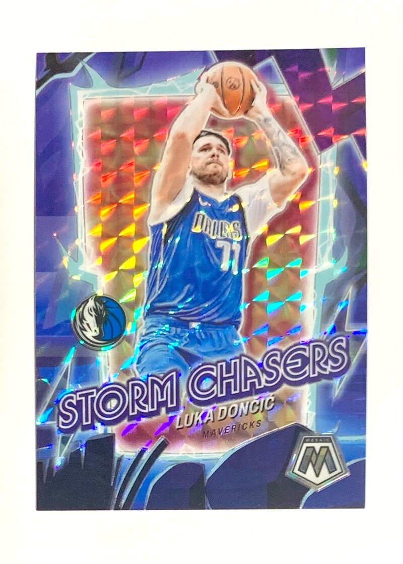 2023-24 Panini Mosaic Basketball Storm Chasers Luka Doncic - Dallas Mavericks