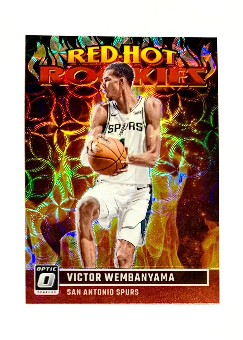 2023-24 Panini Donruss Optic Basketball Red Hot Rookies Red Choice Prizm Victor Wembanyama - San Antonio Spurs