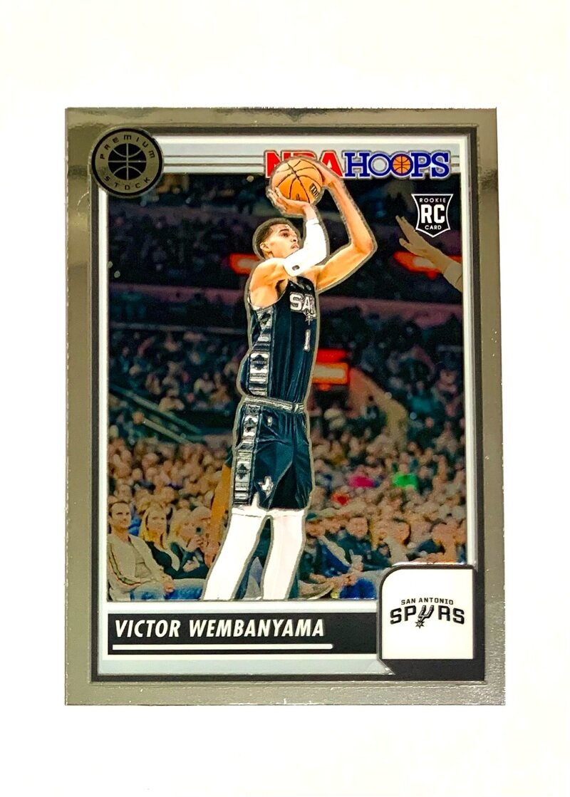 2023-24 NBA Hoops Premium Stock Basketball Base 108 Victor Wembanyama - San Antonio Spurs