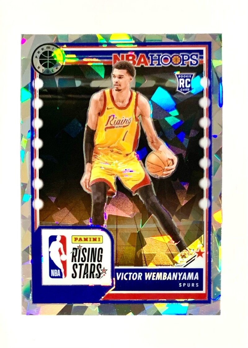 2023-24 NBA Hoops Premium Stock Basketball Ice Prizm 282 Victor Wembanyama - San Antonio Spurs