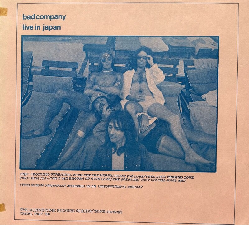 Live in Japan / Bad Company