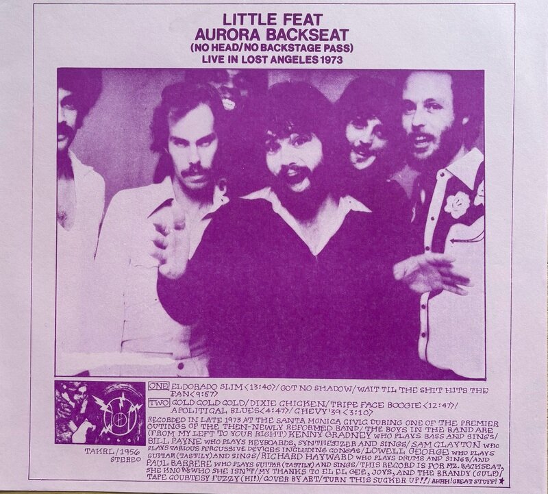 Aurora Backseat / Little Feat