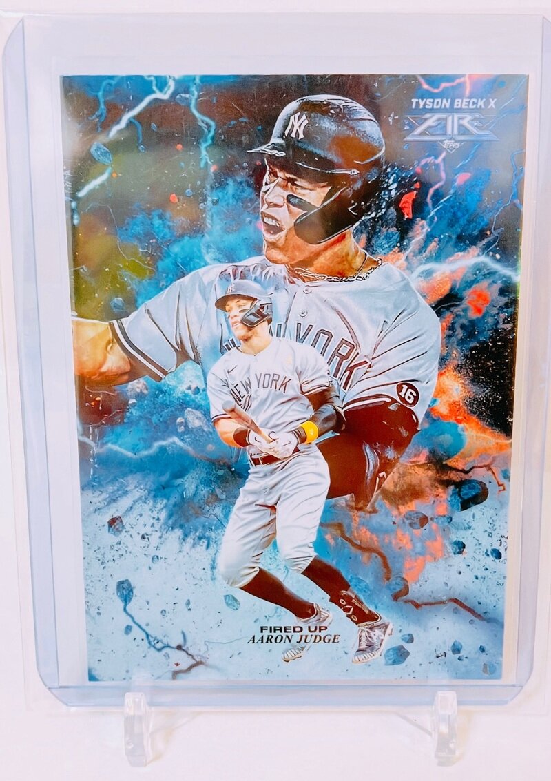Topps Fire 2022 Aaron Judge fired up