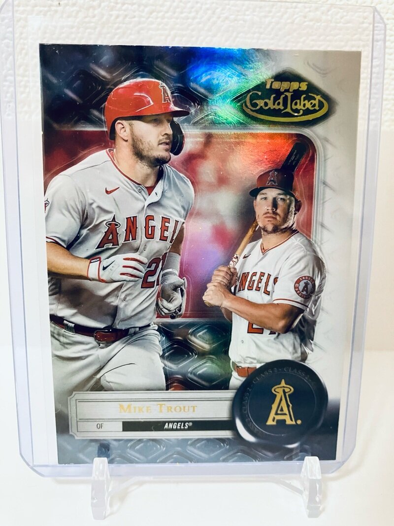 Topps Gold label Mike Trout