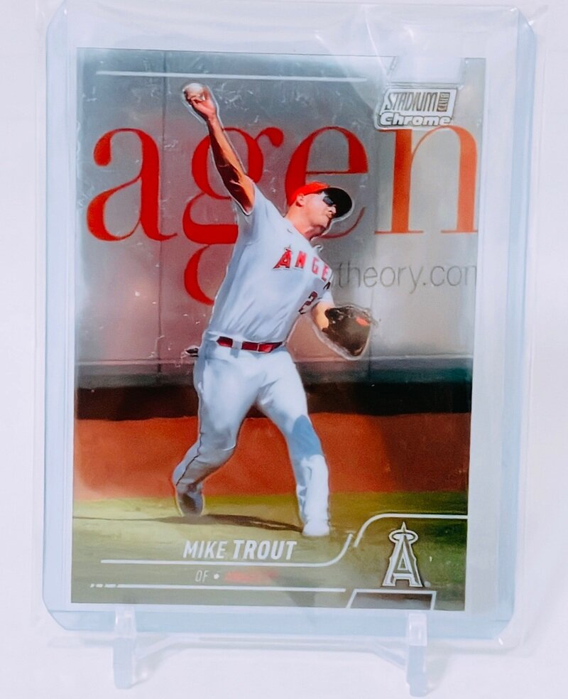 Topps stadium club Mike trout