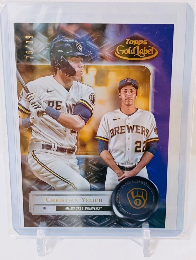 Topps Gold label 2022 Christian Yelich 99 only