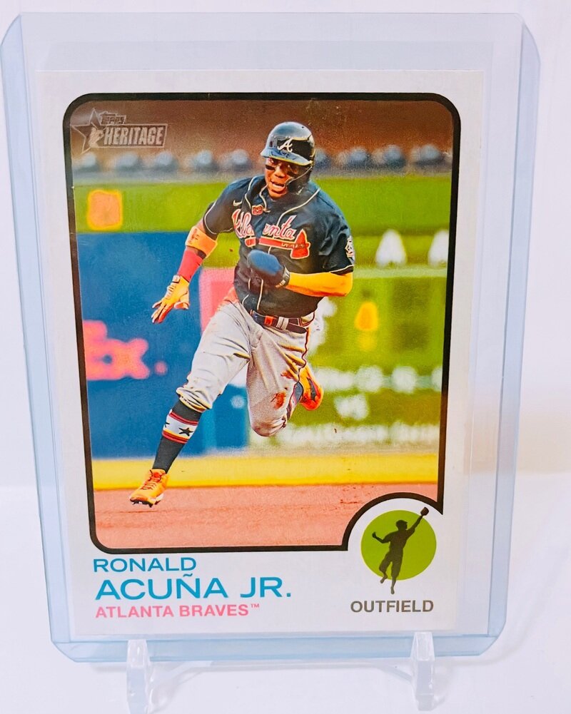 Topps heritage 2022 Acuna Jr