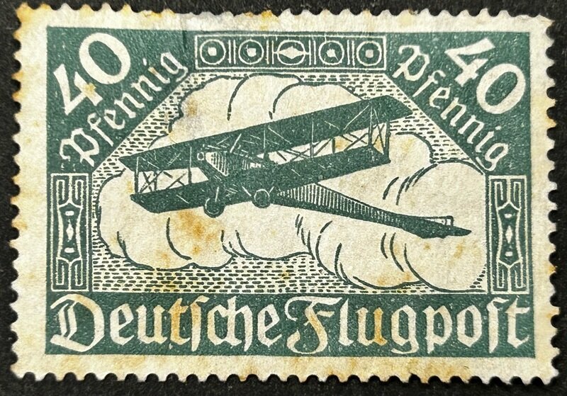 ドイツ 航空切手 40ペニヒ