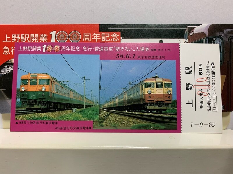 １９８３　上野駅　開業１００周年記念